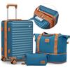 Joyway Valigia Bagaglio a Mano, Piccolo Bagaglio con Blocco a Combinazione TSA e Quattro Ruote Rotanti, Leggero Bagaglio a Guscio Duro con Borsa a Mano e Borsa Cosmetica