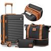 Joyway Valigia Bagaglio a Mano, Piccolo Bagaglio con Blocco a Combinazione TSA e Quattro Ruote Rotanti, Leggero Bagaglio a Guscio Duro con Borsa a Mano e Borsa Cosmetica