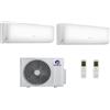 Gree CLIMATIZZATORE DUAL SPLIT GREE COSMO 9000+12000 BTU GAS R32 WI-FI INTEGRATO A++/A+ GWHD(18)NK6OO