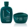 Alfaparf semi di lino reconstruction light shampoo 250 ml e maschera 200 ml - nutrimento per capelli danneggiati fini