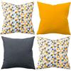 Amilian Set di 4 cuscini decorativi, con imbottitura, cuscini decorativi con federa, cuscini per divano, per camera da letto, soggiorno, bambini, decorazione per cuscino 50 x 50 cm, Set 06