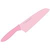 KAI Pure Komachi 2 Santoku 15 cm lunghezza lama - acciaio al carbonio inossidabile 53 HRC - rivestimento antiaderente con manico in polipropilene - colore litchi - coltello da cucina giapponese
