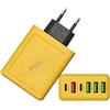 Generico Blocco caricabatterie rapido, stazione di ricarica per dispositivi multipli | Caricabatterie multiporta da 15 W,Stazione di ricarica USB multipla, adattatore per caricabatterie da parete, blocco caric
