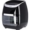 SEVERIN FR 2446 Friggitrice ad aria multifunzione, Friggitrice aria con 11 litri di capacità e controllo touch, Friggitrice senza grassi con numerosi accessori, Nero
