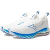 Mizuno Wave Neo Wind, Scarpe da Corsa Uomo, Non Tinto Wht-Peace Blu, 48.5 EU
