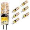 POCKETMAN Lampadine ad alta potenza 6 G4 LED Lampadine 2W AC/DC 12 V 24 LED Sostituire lampada alogena da 20 W Lampadario a 360 gradi Lampadina Faretto Lampadina a risparmio energetico a LED, bianco caldo