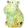 BRANDANI Salvadanaio Ippopotamo 12x9cm Dolomite Multicolore