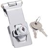 Sterling LGH100 - Linguetta di sicurezza a chiave, 76 mm, cromata