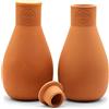 THE OLLA COMPANY Olla Mini - Set di 2 vasi di irrigazione con coperchio, sistema di irrigazione Olla con vasi di irrigazione in terracotta e argilla | Ollas auto-irrigazione durante le vacanze