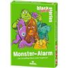 moses 90193 Black Stories Junior Monster Allarme 50 pieni di Mostri, Puzzle Gioco di Carte con Variante di Gioco e punteggi, Gioco Puzzle per Bambini a Partire dagli 8 Anni in su, Giallo