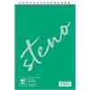 Calligraphe 15372C Quaderno a spirale per stenografia Verde (un marchio di Clairefontaine) - A5 14,8x21 cm - 90 fogli bianche - Carta 70 g