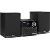 SHARP XL-B517D (BK) - Sistema audio stereo (45 Watt, radio digitale con DAB+ e sintonizzatore FM, Bluetooth), colore: Nero