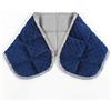 Sleepymoon - Coperta ponderata per spalle e collo, senza profumo, con perline di vetro, doppio lato, morbido pile e fresco bambù per rilassamento muscolare, sollievo dalla tensione, blu navy