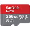 Sandisk Ultra micro SDXC + Adattatore 256GB-Class 10-UHS-I