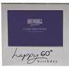 Shudehill Giftware 72260 - Cornice portafoto per 60° compleanno, 12,7 x 7,6 cm