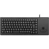CHERRY G84-5400 XS, Tastiera Compatta con Trackball, Layout Tedesco (QWERTZ), Con Cavo (Connessione USB-A), Interruttori Meccanici CHERRY ML, Nero