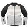 Icon Giacca Moto Icon OVERLORD3 Leather CE Bianco