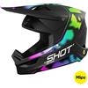Shot Casco Moto Cross Enduro Shot RACE NITRO Nero Opaco