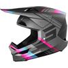 Shot Casco Moto Cross Enduro Shot FURIOUS MIRAGE Rosa Blu Opaco