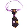 Moscare Cravatte per animali domestici, ali per pipistrello, cose per halloween, cravatte per animali domestici, cravatte a forma di teschio di zucca, collare per cani (viola)