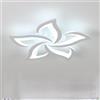 Comely Plafoniera LED da soffitto, bianca, dimmerabile 40W, 4700LM. Design elegante a coda di rondine in acrilico, ideale per soggiorno o camera da letto. Regolazione luce da 3000K a 6500K, 60cm