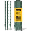 Fi-Shock P-30G 30 inch Garden Fence Post, Ideal for Gardens And Temporary Fencing - 25 Pack,Dark Green