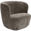 GUBI poltrona STAY LARGE con base nera - 11178-B