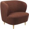 GUBI poltrona STAY LARGE con piedini in legno - 11179-OA-B