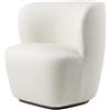 GUBI poltrona STAY SMALL con base girevole - 11181-C