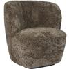 GUBI poltrona STAY SMALL con base nera - 11180-D