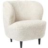 GUBI poltrona STAY SMALL con piedini in legno - 11182-BO-E