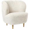 GUBI poltrona STAY SMALL con piedini in legno - 11182-OA-B