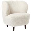 GUBI poltrona STAY SMALL con piedini in legno - 11182-SO-B