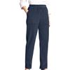 AnnSemo Pantaloni a gamba dritta da donna, in tinta unita, elasticizzati, a vita alta, in velluto a coste, gamba larga, taglie forti, comodi, pantaloni sportivi da palestra per autunno inverno, 2 blu marino.,