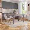 DEGHI Tavolo allungabile 140-190x80 cm tortora - Amigo