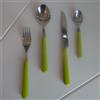 Excelsa Set 24 posate inox Tavola Jolly verde cod.35417 - Made in Italy