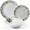 Excelsa Servizio Piatti Christmas Holly 18 Pezzi, Porcellana cod.64134