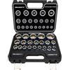 HASKYY Set di chiavi a bussola a dentatura multipla Bussole 1/2 XZN Dado 21 pezzi Set di attrezzi 8-36mm Dentatura multipla esterna 12 punti - 6 punti