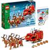 BRICK Flip Lego Slitta di Babbo Natale - Lego Set di Babbo Natale per il tuo villaggio di Natale con Lego Santa/Nicola (40499) con sacchetto di plastica