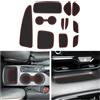 CDEFG Compatibile con Toyota Yaris IV 2020-2023 2024 XP210 tappetini in gomma per console centrale, tappetini antiscivolo in gomma opaca Yaris Hybrid 2024 accessori
