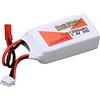 Dilwe Batteria Lipo, 7.4V 1000mAh 25C Li Polymer Lipo Batteria Ricaricabile JST Plug Lipo Batteria per RC Auto Barche Elicottero RC Auto Parte