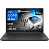 HP 250 G10, Pc portatile notebook Grey, Intel Core i7 13Th 10 Core, Ram 16Gb, SSD 1000Gb, Display 15.6 Full HD, Win 11 Pro, Open Office 2021,pronto all'uso