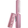 Perfeclan Piastra per capelli Piastra per capelli riscaldata Pettine Piastra per capelli portatile multiuso Spazzola per lisciare i capelli per la bellezza, rosa