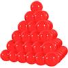 yuejuhe 50 Pezzi Palline da Bingo, 3 cm Palline da Lotteria, Rotonde Capsule in Plastica Vuote per attività Intrattenimento L'estrazione della Lotteria (Rosso)
