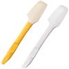 TAOZHIYAO 2Pcs Silicone Mini cucina Spatola, staffa di design, multiuso bottiglia fondo raschietto morbido barattolo torta crema marmellata raschietti cucina strumenti accessori Forniture (Miscelazione)