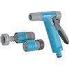 Cellfast Pistola da Giardino Spruzzatore Set Irrigazione Giardino con Flusso d'Acqua Controllabile per Prato Fiori Piante Connessione Rapida Connessione Hydron cellPRO 1/2 - 5/8