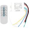 LiebeWH 4 Vie ON/OFF Wireless Wall Light Ricevitore Trasmettitore Interruttore di Controllo Remoto Anti-disturbo per le Scale di Casa Passaggio 220V