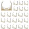 RXKFIGX 60Pcs PVC Tubo Morsetti 25 mm Tubo Clip Bianco Plastica Acqua Fissi Clip Universale Singolo Tubo Singola a Scatto per Pool,Rubinetto,Tubazioni,Fissaggio