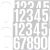 Joyan 9 Fogli Adesivi Numeri Impermeabili, 7,6 cm Adesivo di Numeri, Lettere Adesive Grandi, 1-9 Autoadesiva Numero di Indirizzo Civico, per Finestra, Cassetta Postale, Numero Civico (Cenere)