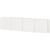 GERMANIA DIE MÖBELMACHER Armadio Multiuso 1018-84 con 4 Ante, Bianco, 183 x 45 x 25 cm
